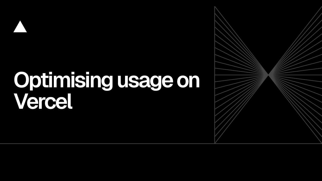 Community Session: Optimizing usage on Vercel