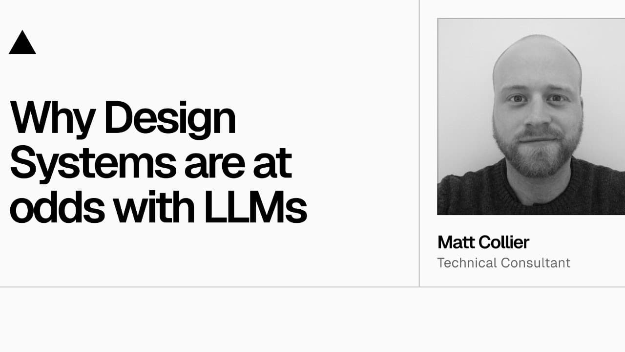 Community Session: Why Design Systems are at odds with LLMs